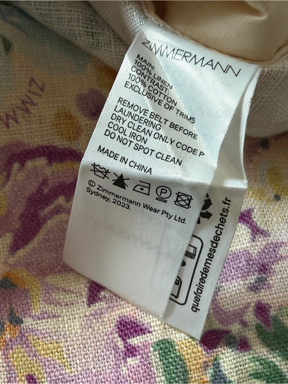 New Zimmermann Pastel Floral Shorts in Lavender - Picture 5 of 9